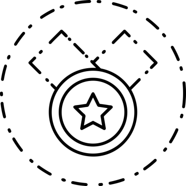 Kazanan Siyah ve Beyaz Logo Simgesi Markalaşma ve Tasarım için PNG Biçiminde