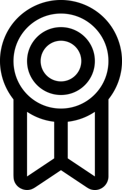 Kazanan Siyah ve Beyaz Logo Simgesi Markalaşma ve Tasarım için PNG Biçiminde