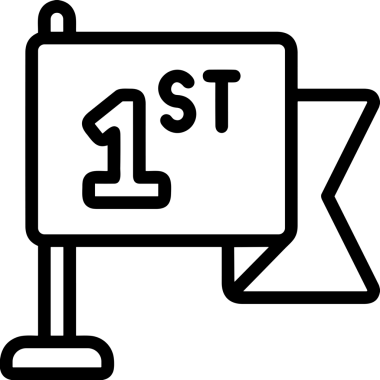 Kazanan Siyah ve Beyaz Logo Simgesi Markalaşma ve Tasarım için PNG Biçiminde