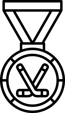 Kazanan Siyah ve Beyaz Logo Simgesi Markalaşma ve Tasarım için PNG Biçiminde