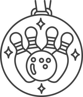 Kazanan Siyah ve Beyaz Logo Simgesi Markalaşma ve Tasarım için PNG Biçiminde