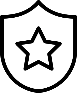 Kazanan Siyah ve Beyaz Logo Simgesi Markalaşma ve Tasarım için PNG Biçiminde