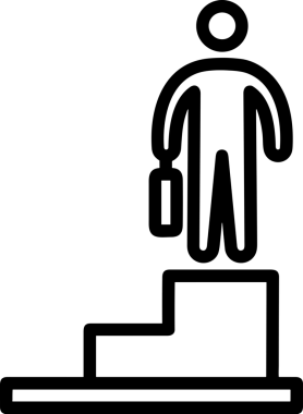 Kazanan Siyah ve Beyaz Logo Simgesi Markalaşma ve Tasarım için PNG Biçiminde