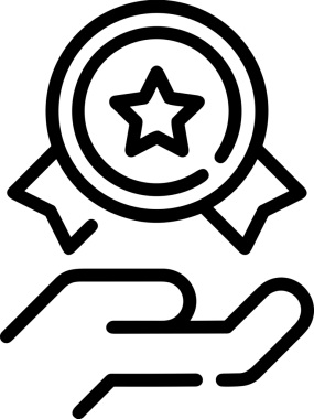 Kazanan Siyah ve Beyaz Logo Simgesi Markalaşma ve Tasarım için PNG Biçiminde