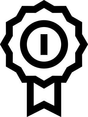 Kazanan Siyah ve Beyaz Logo Simgesi Markalaşma ve Tasarım için PNG Biçiminde