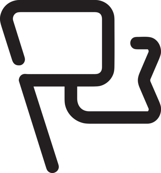 Kazanan Siyah ve Beyaz Logo Simgesi Markalaşma ve Tasarım için PNG Biçiminde