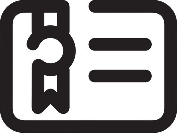 Kazanan Siyah ve Beyaz Logo Simgesi Markalaşma ve Tasarım için PNG Biçiminde