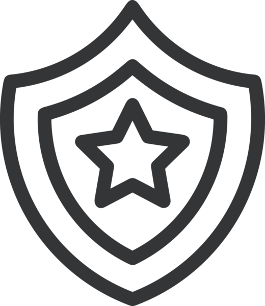 Kazanan Siyah ve Beyaz Logo Simgesi Markalaşma ve Tasarım için PNG Biçiminde