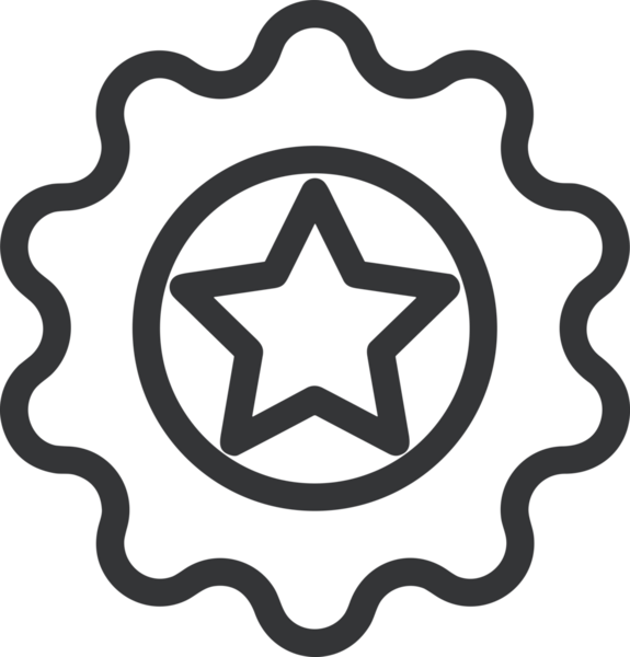 Kazanan Siyah ve Beyaz Logo Simgesi Markalaşma ve Tasarım için PNG Biçiminde