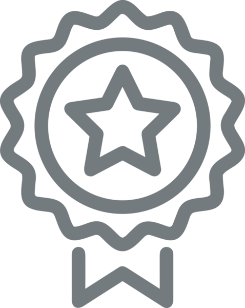 Kazanan Siyah ve Beyaz Logo Simgesi Markalaşma ve Tasarım için PNG Biçiminde