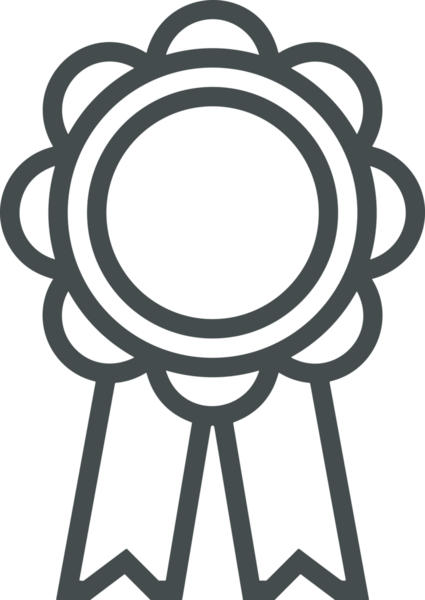 Kazanan Siyah ve Beyaz Logo Simgesi Markalaşma ve Tasarım için PNG Biçiminde