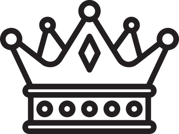 Kazanan Siyah ve Beyaz Logo Simgesi Markalaşma ve Tasarım için PNG Biçiminde