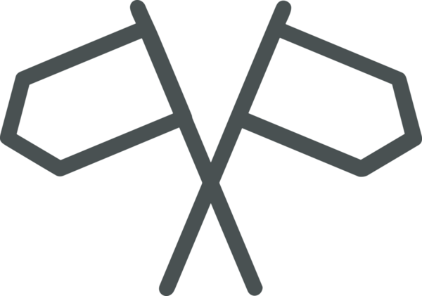 Kazanan Siyah ve Beyaz Logo Simgesi Markalaşma ve Tasarım için PNG Biçiminde