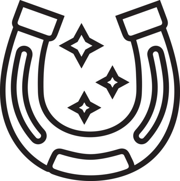 Kazanan Siyah ve Beyaz Logo Simgesi Markalaşma ve Tasarım için PNG Biçiminde