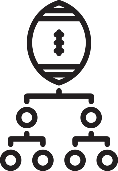 Kazanan Siyah ve Beyaz Logo Simgesi Markalaşma ve Tasarım için PNG Biçiminde