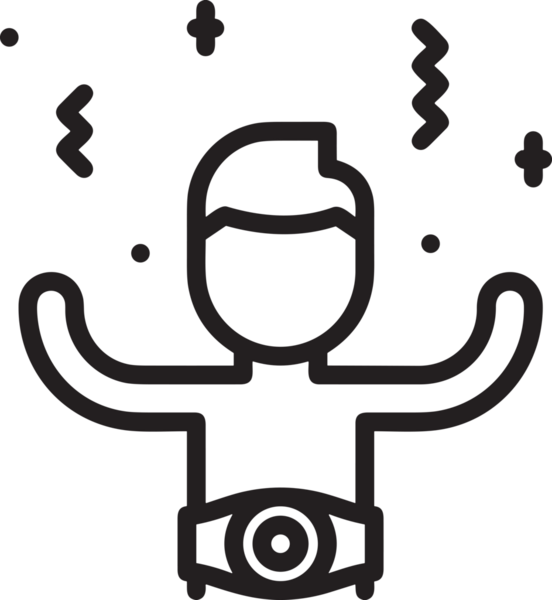 Kazanan Siyah ve Beyaz Logo Simgesi Markalaşma ve Tasarım için PNG Biçiminde