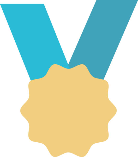 Kazanan Siyah ve Beyaz Logo Simgesi Markalaşma ve Tasarım için PNG Biçiminde