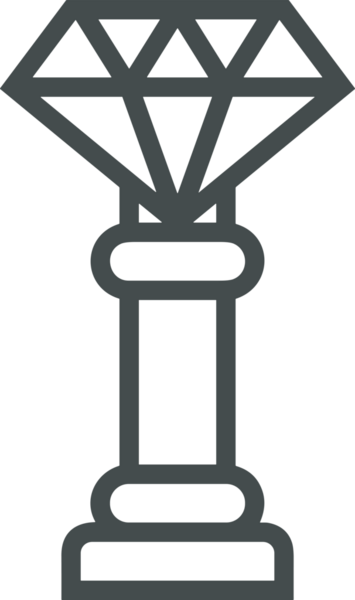 Kazanan Siyah ve Beyaz Logo Simgesi Markalaşma ve Tasarım için PNG Biçiminde