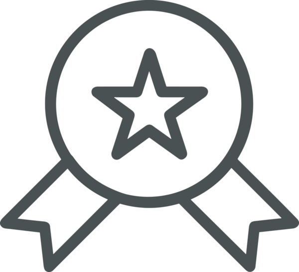 Kazanan Siyah ve Beyaz Logo Simgesi Markalaşma ve Tasarım için PNG Biçiminde