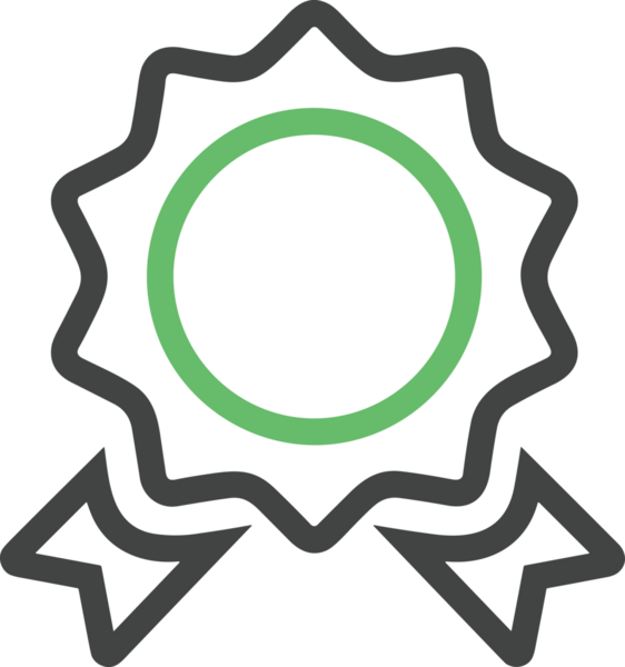 Kazanan Siyah ve Beyaz Logo Simgesi Markalaşma ve Tasarım için PNG Biçiminde