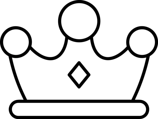 Kazanan Siyah ve Beyaz Logo Simgesi Markalaşma ve Tasarım için PNG Biçiminde