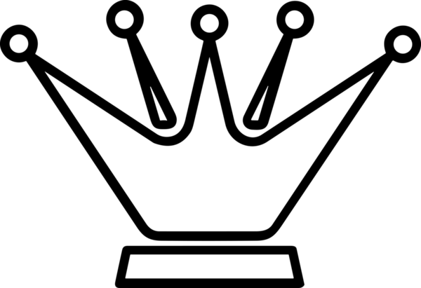 Kazanan Siyah ve Beyaz Logo Simgesi Markalaşma ve Tasarım için PNG Biçiminde