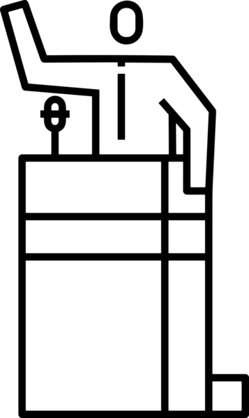Kazanan Siyah ve Beyaz Logo Simgesi Markalaşma ve Tasarım için PNG Biçiminde