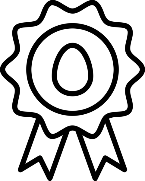 Kazanan Siyah ve Beyaz Logo Simgesi Markalaşma ve Tasarım için PNG Biçiminde