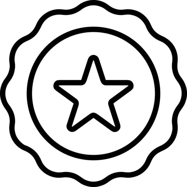 Kazanan Siyah ve Beyaz Logo Simgesi Markalaşma ve Tasarım için PNG Biçiminde