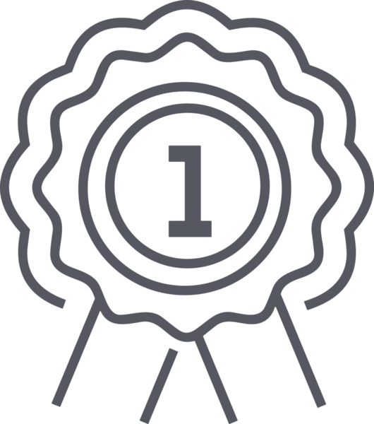 Kazanan Siyah ve Beyaz Logo Simgesi Markalaşma ve Tasarım için PNG Biçiminde