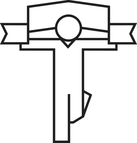 Kazanan Siyah ve Beyaz Logo Simgesi Markalaşma ve Tasarım için PNG Biçiminde