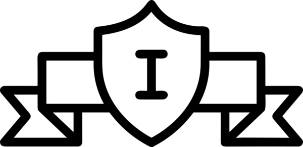 Kazanan Siyah ve Beyaz Logo Simgesi Markalaşma ve Tasarım için PNG Biçiminde