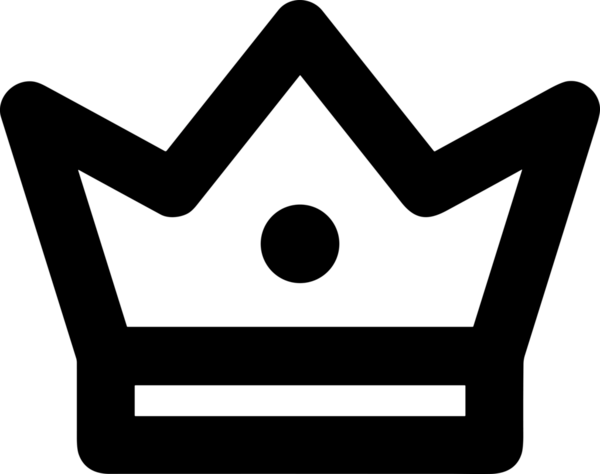 Kazanan Siyah ve Beyaz Logo Simgesi Markalaşma ve Tasarım için PNG Biçiminde