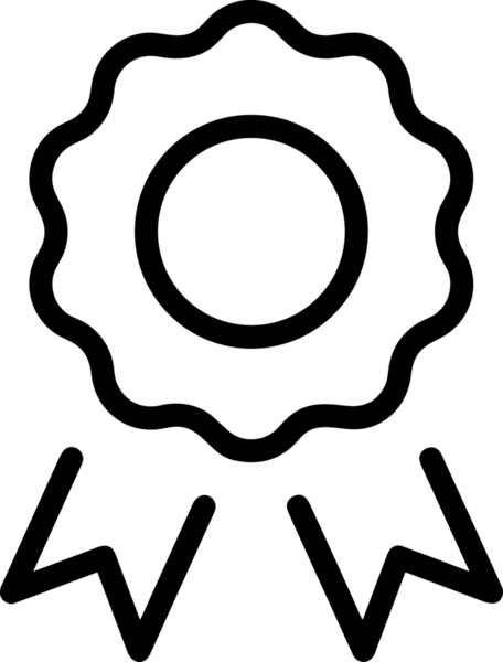 Kazanan Siyah ve Beyaz Logo Simgesi Markalaşma ve Tasarım için PNG Biçiminde