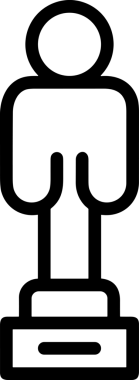 Kazanan Siyah ve Beyaz Logo Simgesi Markalaşma ve Tasarım için PNG Biçiminde