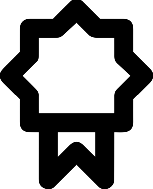 Kazanan Siyah ve Beyaz Logo Simgesi Markalaşma ve Tasarım için PNG Biçiminde