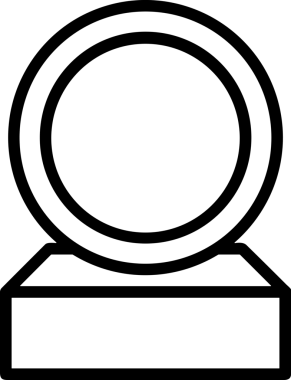Kazanan Siyah ve Beyaz Logo Simgesi Markalaşma ve Tasarım için PNG Biçiminde