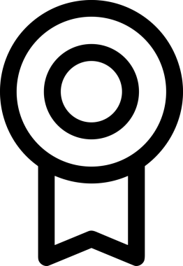Kazanan Siyah ve Beyaz Logo Simgesi Markalaşma ve Tasarım için PNG Biçiminde