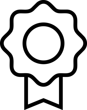 Kazanan Siyah ve Beyaz Logo Simgesi Markalaşma ve Tasarım için PNG Biçiminde