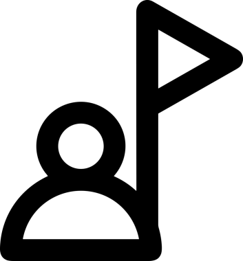Kazanan Siyah ve Beyaz Logo Simgesi Markalaşma ve Tasarım için PNG Biçiminde