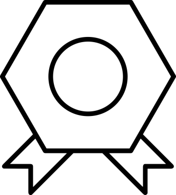 Kazanan Siyah ve Beyaz Logo Simgesi Markalaşma ve Tasarım için PNG Biçiminde