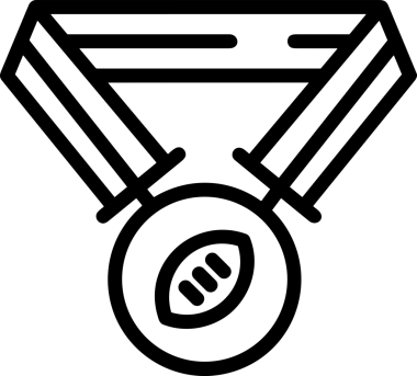 Kazanan Siyah ve Beyaz Logo Simgesi Markalaşma ve Tasarım için PNG Biçiminde