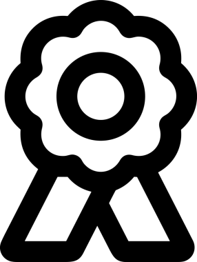 Kazanan Siyah ve Beyaz Logo Simgesi Markalaşma ve Tasarım için PNG Biçiminde