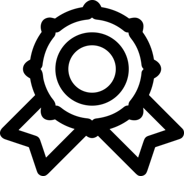 Kazanan Siyah ve Beyaz Logo Simgesi Markalaşma ve Tasarım için PNG Biçiminde
