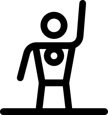 Kazanan Siyah ve Beyaz Logo Simgesi Markalaşma ve Tasarım için PNG Biçiminde