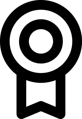 Kazanan Siyah ve Beyaz Logo Simgesi Markalaşma ve Tasarım için PNG Biçiminde