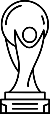 Kazanan Siyah ve Beyaz Logo Simgesi Markalaşma ve Tasarım için PNG Biçiminde