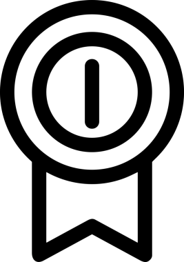 Kazanan Siyah ve Beyaz Logo Simgesi Markalaşma ve Tasarım için PNG Biçiminde