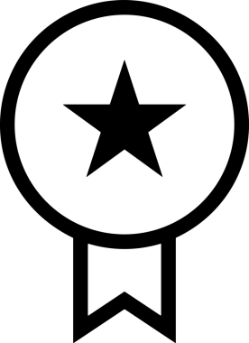 Kazanan Siyah ve Beyaz Logo Simgesi Markalaşma ve Tasarım için PNG Biçiminde