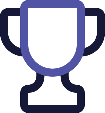 Kazanan Siyah ve Beyaz Logo Simgesi Markalaşma ve Tasarım için PNG Biçiminde